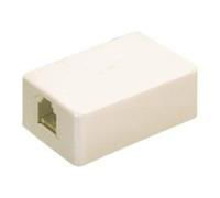Roseta telefono superficie rj11 6p4c toma lateral 39.040/6/4