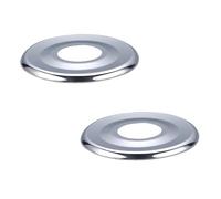 Rosetas Planas para Grifería Ø57 mm - Rosca 1/2" | Espesor 2 mm | Acabado Decorativo para Instalación Mural | Pack x2 Unidades Metálicas | NOYON & THIEBAULT