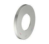 Rosetón de pared KEUCO sobredimensionado para mezclador monomando y mezclador monomando empotrado de ducha, redondo, 59551060091, Color: acabado en acero inoxidable