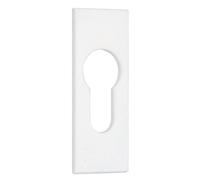 Rosetón rectangular adhesivo blanco - Llave I - Argenta