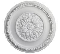 Rosetones de poliestireno decorativos para techo y pared, rosetón ideal para candelabros pequeños y grandes, pegamento incluido (A004)