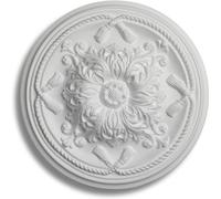 Rosetones de poliestireno decorativos para techo y pared, rosetón ideal para lámparas pequeñas y grandes - Pegamento incluido (A011)