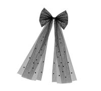 Rosette Bow Veil Bowknot Hair Clip Jewelry Bridal Modern Headdress Blingbling Jewelry Bride Wedding Party Rhinestone Piece