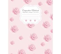 Rosette Notebook - Elegant 7.5” x 9.25” College Ruled Journal | Part of The Coquette & Rosette Notebook Collection: 120 Lined Pages for Notes, Ideas & Inspiration