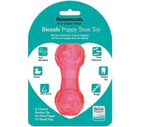 Rosewood Biosafe - Juguete dispensador de golosinas para Cachorros, Color Rosa