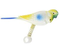 Rosewood Boredom Breaker Budgie On Spring Bird Toy