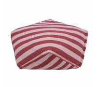 Rosewood Cama para Perros de Sherpa con diseño de Rayas Rosas, Cama de poligonos de Felpa Suave para Perros pequeños a medianos y Cachorros, cojín Acogedor con Funda Lavable, 70 x 70 x 25 cm