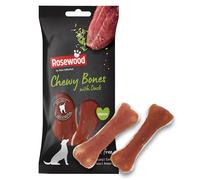 Rosewood Chewy Bones Pato Mediano - Huesos Masticables de Piel de Vacuno