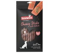 Rosewood Chewy Sticks Salmón Small - Barritas de Piel de Vacuno, 72 g