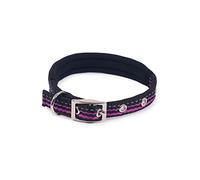 Rosewood Collar Reflectante Ajustable para Perro, pequeño, Negro, de 10 a 14 Pulgadas