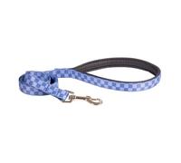 Rosewood Correa para Perro de Tablero de ajedrez Azul, Correa para Mascotas para Perros pequeños, medianos y Grandes, Correa Elegante y Duradera con herrajes de Metal, 102 cm