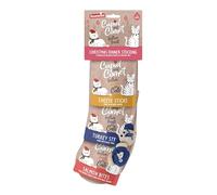 Rosewood Cupid & Comet - Calcetín de Navidad para Gatos, golosinas para Gatos y Ratones con Hierba gatera