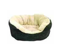 Rosewood Dog Bed Perros Grandes, Lavable a máquina, Cama de Felpa súper Suave y acogedora, Gris y Crema, Aproximadamente, 81 x 63 x 18 cm (L x W x H)