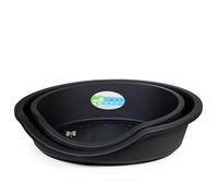 Rosewood Eco Line - Cama para Mascotas de plástico Reciclado, Color Gris Grafito, Grande (Aprox. 95 cm) | Cama Duradera y Lavable para Perros