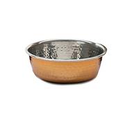 Rosewood Elegante y Moderno Cuenco de Cobre Antideslizante de Acero Inoxidable para Perro, 940 ml