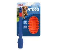 Rosewood Fit Dog - Juguete de Goma para lanzar Pelota de Rugby con Lanzador Plegable, Juguete Duradero de búsqueda y Flinger para Perros Activos, Juguete para Perros al Aire Libre para Razas pequeñas