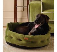 Rosewood Joules Chesterfield Cama para Perros, Caqui, Cama Grande para Perros, cómodos Lados Acolchados, Base Antideslizante, Cama de Lujo para Mascotas para Perros medianos o Grandes
