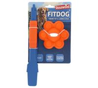 Rosewood Molécula FitDog con Lanzador - Juguete Resistente para Perros para Masticar, lanzar y Buscar - Flotante y Saltar - Lanzador Compacto para Jugar en Cualquier Lugar