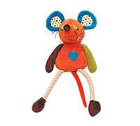 Rosewood Mr Twister Millie Mouse - Juguete para Perro, Color Naranja/Azul/marrón/Amarillo