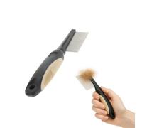 Rosewood Peine para perros y gatos - Talla M - Peine para el cuidado diario - Negro - Para pelo sin enredos y cuidado