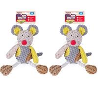 Rosewood - Ratón de Peluche para Perro (Paquete de 2)