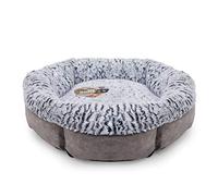 Rosewood Sofá Cama de Felpa con Forro Polar de Lujo, tamaño pequeño, 47 x 47 cm