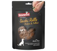Rosewood Sushi Rolls Pollo y Abadejo, Snack Blando para Perros 100 g