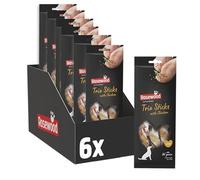Rosewood Trio Sticks Chicken Small - Palitos Duros para Masticar para Perros pequeños con Piel de Pollo y Ternera, para una dentadura Sana, sin Cereales, Gluten ni aditivos Artificiales, 6x100 g