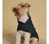 Rosewood x Joules Blackwatch Check Packaway - Chaqueta para Perro, pequeña, Ligera, Resistente al Agua, con Capucha, Cierres de Velcro Ajustables, portátil para Viajes y Paseos