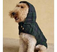 Rosewood x Joules Blackwatch Check Packaway - Chaqueta para Perro, Talla M, Abrigo Ligero Resistente al Agua con Capucha, Cierres de Velcro Ajustables, portátil para Viajes y Paseos