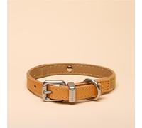 Rosewood x Joules - Collar de Perro Color Tostado, pequeño, Cuero Duradero y Detalle de cincha, diseño Elegante con Hebilla de Metal Cepillado, Accesorio Premium para Mascotas