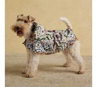 Rosewood x Joules Festival Floral Packaway - Chaqueta para Perro, pequeña, Abrigo Ligero Resistente al Agua con Capucha, Cierres de Velcro Ajustables, portátil para Viajes y Paseos