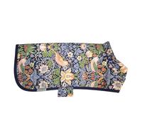 Rosewood x Morris & Co. - Abrigo Reversible para Perro Strawberry Thief, Talla L, Chaqueta Ligera de Lujo para Perros, Ajuste Ajustable, Estampado Elegante, Abrigo cómodo para Perros Grandes