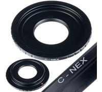 Rosfix Adaptador C-Mount a Sony E-Mount - Ajuste preciso sin juego | Conexión de bayoneta segura | Compatible con Sony Alpha A7, A6000, NEX-5 y mucho más | Accesorios para cámaras