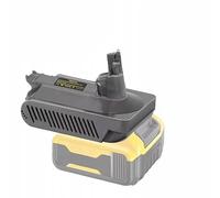 Rosfix - Adaptador de batería de 18 V/20 V/60 V a aspiradora inalámbrica - ABS resistente | Compatible con varios modelos | Accesorio universal de succión