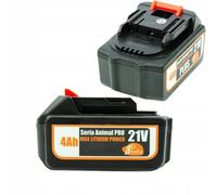 Rosfix Batería de 21 V y 4 Ah Max Lithium Power - Alta capacidad, carga rápida, 10 celdas | para la serie Animal Pro y Makita | Batería para herramientas eléctricas profesionales