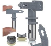 Rosfix - Boquilla de pulverización Hi-Flow 317 - Jet 15 cm, Ø0.017" | Para acrílico y látex | Alta precisión | Compatible con pistola Airless Graco, Wagner, Titán