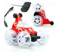 Rosfix Coche teledirigido Speed and Red - Luces LED, sonidos, acrobacias de 360°, batería 800 mAh, 40 MHz | Para interiores y exteriores | Juguete eléctrico para niños 3+