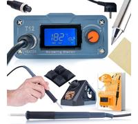 Rosfix - Estación de soldadura OLED T12OAO - Calentador ultra rápido <8s, 75W, 200-450°C | Pantalla precisa | Modo de espera | Para electrónica fina | Estación de soldadura profesional