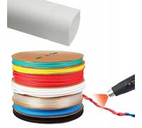 Rosfix - Funda termocontraíble blanca 16 mm 1 m - relación 2:1 | aislamiento eléctrico, impermeabilización, anti-UV | Temp. -30~125°C | Accesorio para Cableado y Electrónica