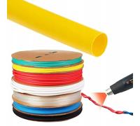 Rosfix - Funda termorretráctil (50 mm, 1 m, 2:1, resistente a los rayos UV, 1000 V, aislamiento eléctrico, para electrónica, automóvil, bricolaje | accesorio de cableado