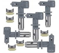 Rosfix Juego de boquillas Hi-Flow 635, 629, 235, 427, 435 - Boquillas de pulverización para masilla y pintura | Ancho de pulverización de 10 a 30 cm | Compatible con Graco, Wagner, Titan | Accesorios