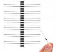 Rosfix Juego de diodos rectificadores 1N4007 - 1000 V, 1 A, DO41 | Alta resistencia a sobretensiones | 20 piezas | componentes electrónicos para circuitos | Diodo de potencia