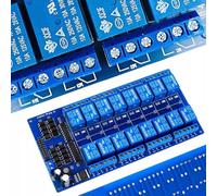 Rosfix - Módulo de relé (16 canales, 24 V, SPDT con aislamiento óptico, 10 A, 220 x 57 x 19 mm, compatible con Arduino | Para Domótica, Robótica | Accesorio Electrónico