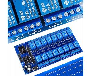 Rosfix Módulo Relé 16 Canales 5V SPDT - Aislamiento Óptico, 10A, 220x57x19mm | Compatible con Arduino y Microcontroladores | Automatización y Robótica | Electrónica