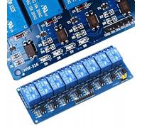 Rosfix Módulo Relé 8 Canales 12V - SPDT con aislamiento óptico | 10A, 137x57x19mm | Compatible con Arduino | Para Domótica, Robótica, Sistemas de Seguridad | Componente Electrónico