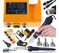 Rosfix Orange Husky OH660 Serie Electric S - Estación de soldadura 2 en 1, estación de soldadura de aire caliente y punta de soldadura de 900 m, versatilidad, precisión, potencia de 660 W, indicador