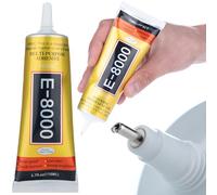 Rosfix Pegamento universal E-8000 110 ml - Alta precisión, flexible y resistente | para electrónica, joyería, plástico, vidrio, madera | adhesivo multiusos profesional