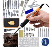 Rosfix Rosfix - Soldador de precisión OR60W Serie Electric S + 30 quemadores de madera + organizador (estuche) 265 x 140 x 50 mm