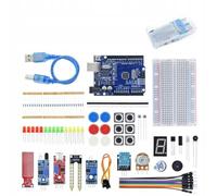 Rosfix Set Kit Electrónico Compatible con Arduino UNO R3 - 146 Piezas | Sensores, LED, Resistencias, Cables | Para Proyectos DIY, Educación, Prototipos | Accesorios Programación